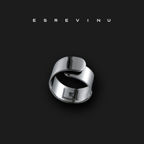 Universe Tick Self Healing Ring Silver Opening Ring Original Design Creation Stickable neutral Jane about male and female wide ring