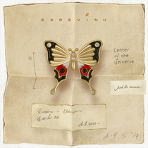 Cosmic symbol Dream Naturalism-Butterfly brooch collar pin original design Vintage retro style