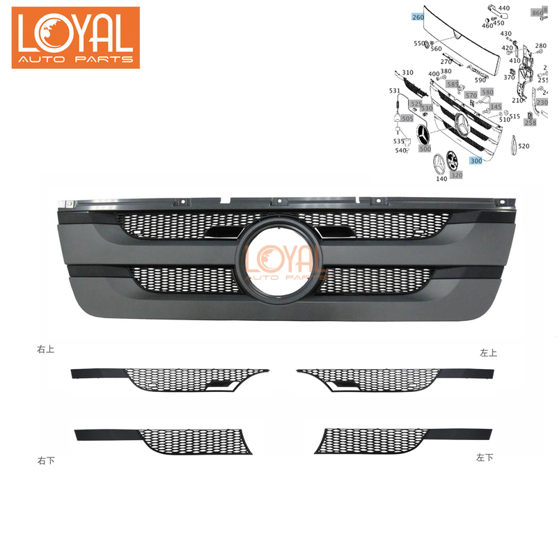 3341 4141 2644 2641 Mercedes-Benz Mp3 Pump Truck Grille Accessories A9437501418