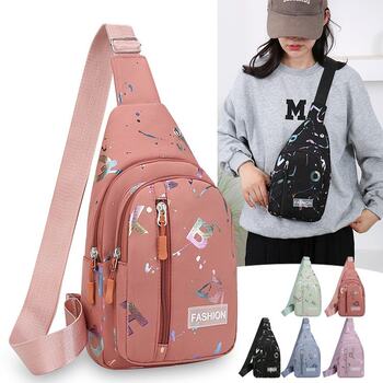 Chest bag for women with one shoulder slitting sports backpack