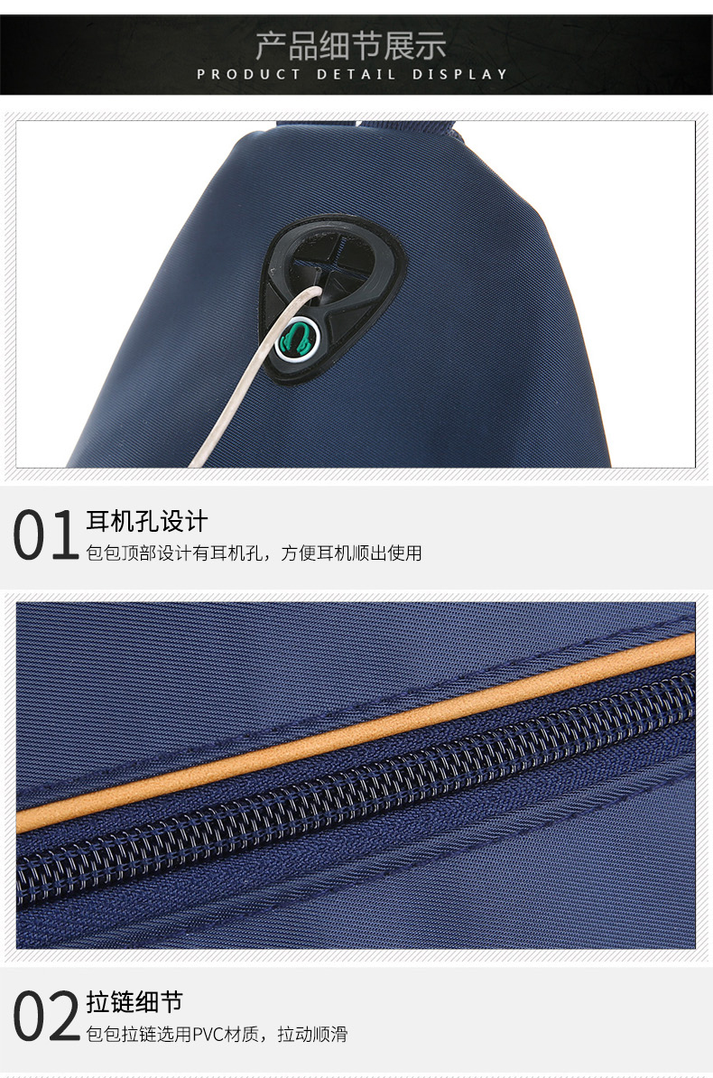 2018 mới túi ngực nam túi đeo vai Messenger túi nam phiên bản Hàn Quốc của thủy triều nylon chống nước ngực nhỏ ba lô balo da nam