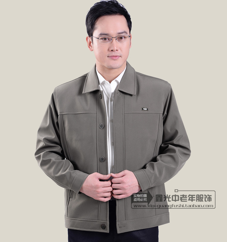[Đặc biệt hàng ngày] áo khoác nam trung niên và áo khoác nam tuổi áo sơ mi nam mùa xuân và mùa thu quần áo nam trung niên áo khoác thể thao