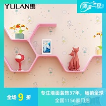 Magnolia childrens room wallpaper non-woven girl room bedroom background wall modern cartoon romantic wallpaper little fairy