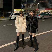 Jing Ye imitation mink fur coat female long slim 2021 new autumn winter mosaic cool handsome plush jacket