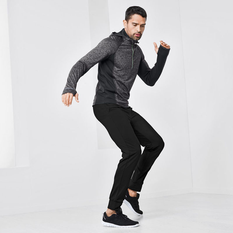 Flaw handling German men's speed dry breathable inner suede loose bundle foot movement tightness and fitness long pants K018