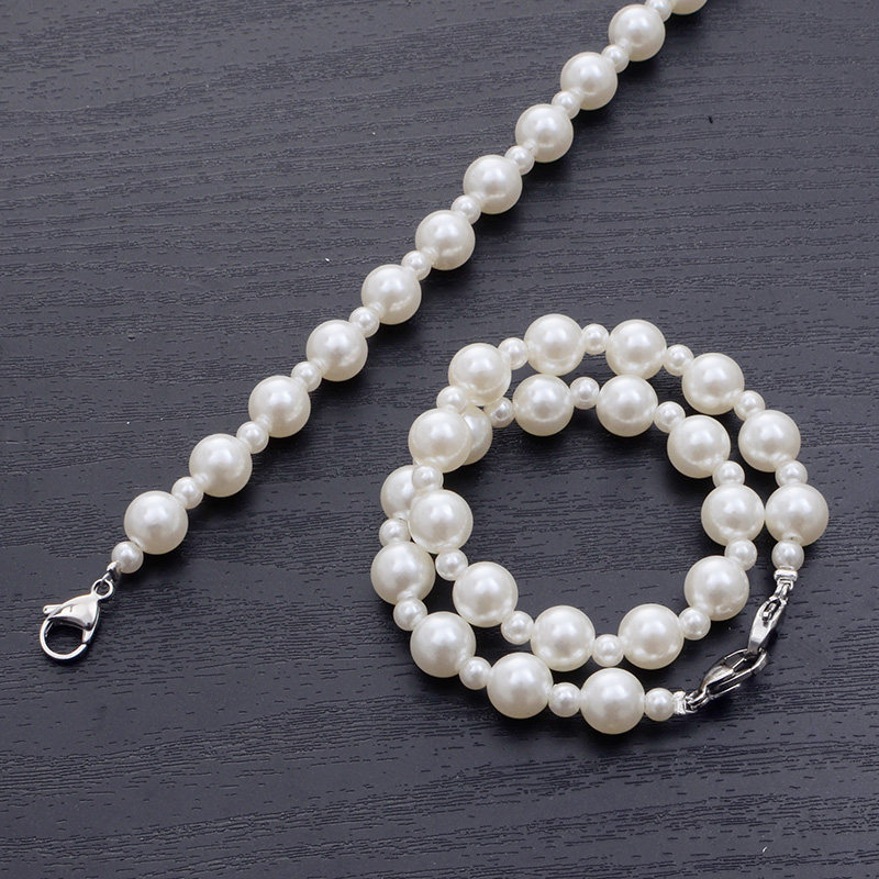 Универсальные бретели ручной работы, сменное нижнее белье из жемчуга, топ без лямок для невесты, открытые плечи 