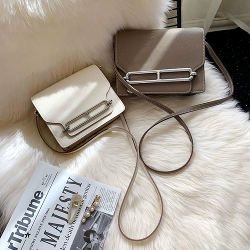 Сумка со свиным носом, сумка Roulis, серая сумка, женская новинка 2025 года, маленькая сумка-коробка, сумка для тофу, маленькая квадратная сумка через плечо