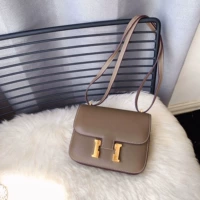 Большой паттерный рисунок Kangkang Bag 22 см. Серый золотой слон