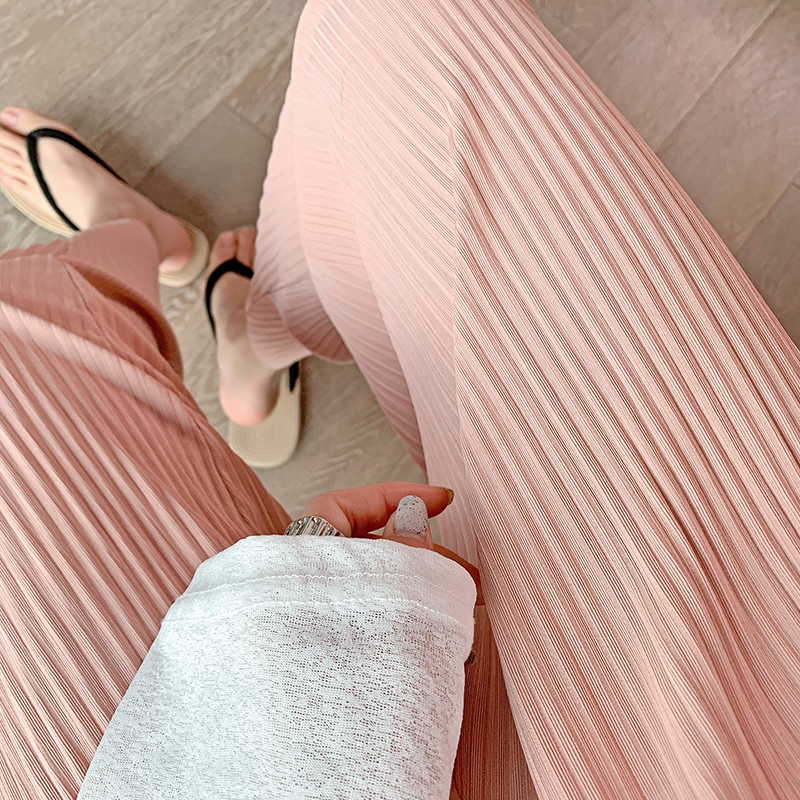 2023 Summer Loose Advanced Sensation Ice Silk Radish Pregnant pregnant woman Tovening Grandma Pants Dange Cool Pants-Taobao