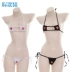 [撩 汉] Bộ bikini hình vuông tình yêu Bộ bikini thêu ren - Bikinis