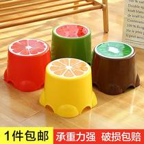 Thicken the small stool plastic chair and change the shoe stool home Use the small bench children's low stool sofa to wear the shoe stool adult bench