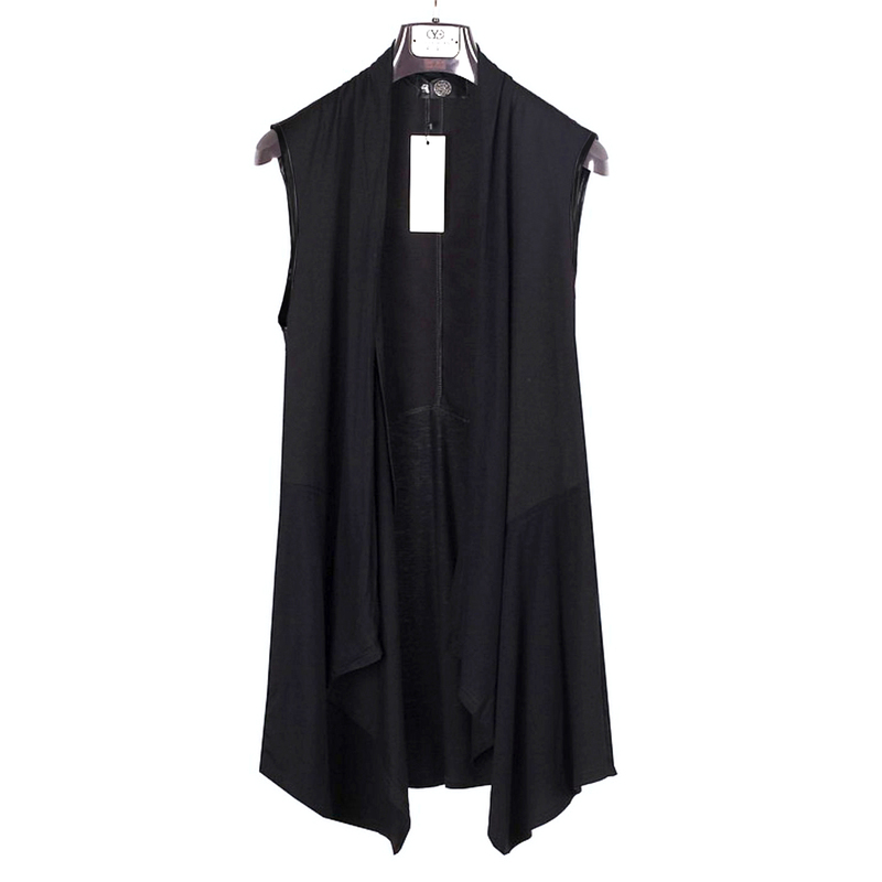 Youthful and Stylish Men's Mid-Length Vest, Spring and Summer Thin Sleeveless Trench Coat, Cardigan Jacket, Handsome White Vest for Men