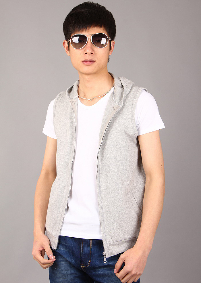 Mùa xuân và mùa hè cotton trùm đầu vest nam phiên bản Hàn Quốc của áo không tay giản dị áo vest vest - Áo vest cotton áo khoác mùa hè nam