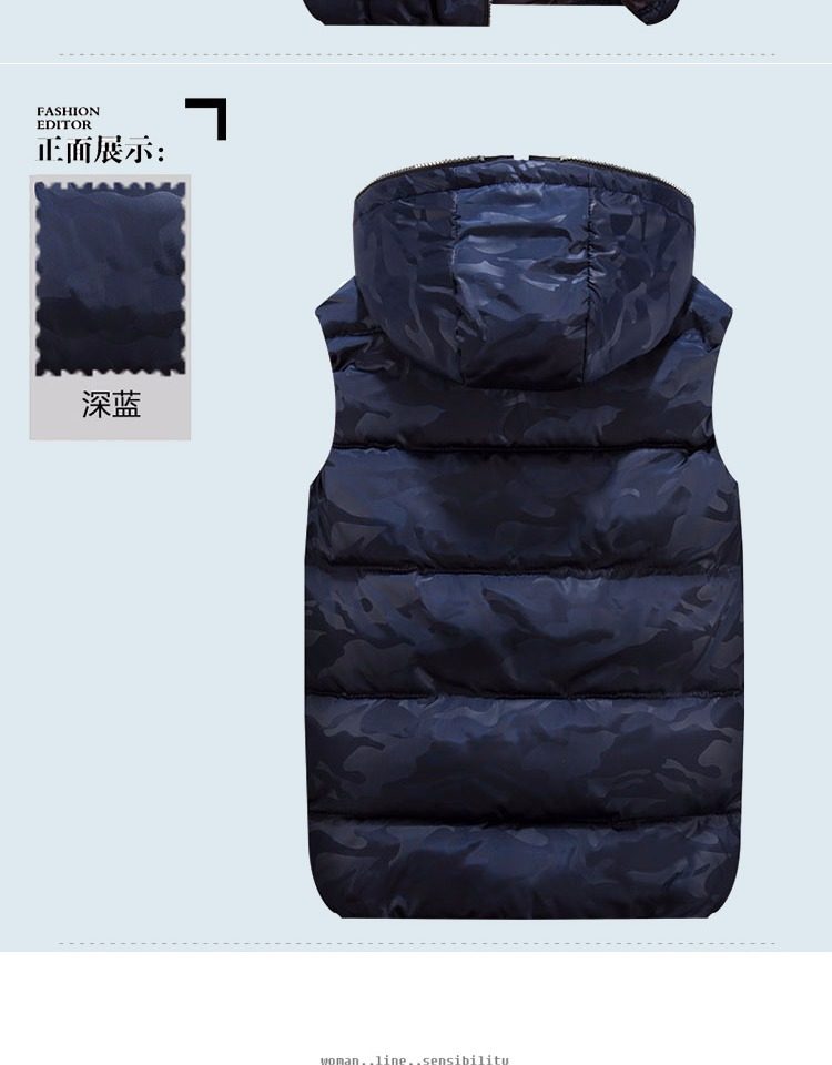 Débardeur homme Cotton vest pour hiver - Ref 1582045 Image 13