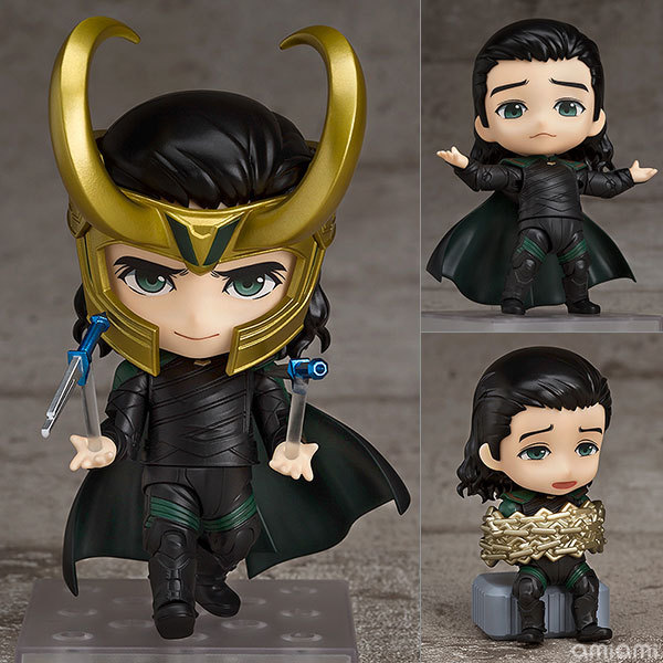 Nendoroid Ragnarok 3 Loki 866 # Q Version Face-Swappable Doll Figure Model