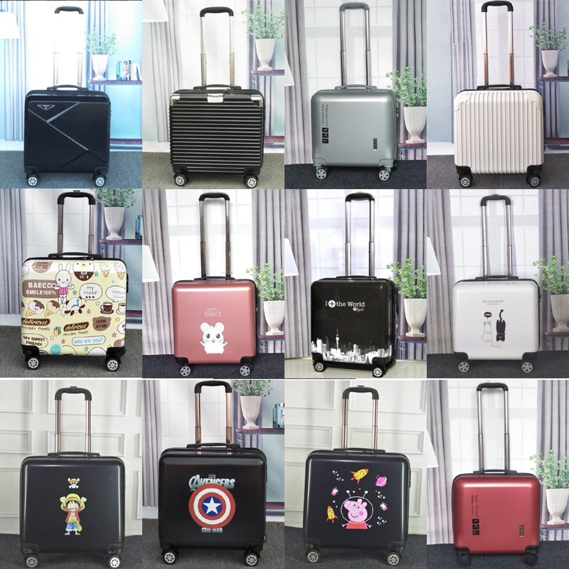 18-inch case 20 inch square pull-lever case male and female student suitcase cute cartoon child suitcase