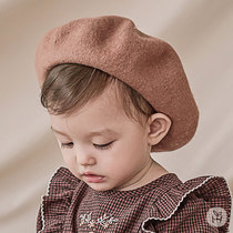 South Korea imported male and female baby hat beret British Spring and Autumn Baby 1-2-3 year old boy girl baby