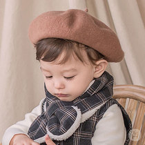 Korean baby scarf autumn and winter children Cross bib boys and girls baby neck sleeve 0-1-2-3 years old