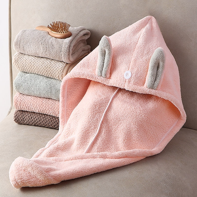 【优思居】强吸水速干珊瑚绒干发帽