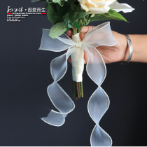 Sun Xiaomei Flower Studio wedding wedding wedding bouquet ribbon ribbon bow vine can be customized