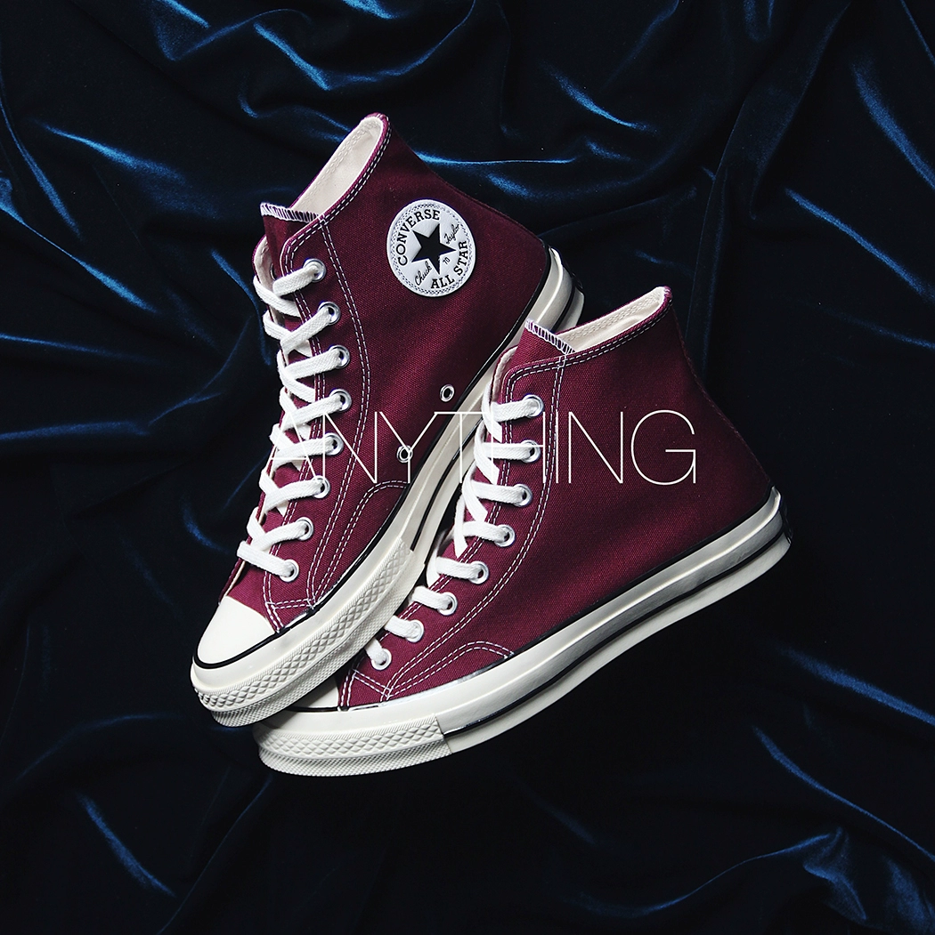 Converse Converse 1970s rượu vang đỏ cao cấp Samsung tiêu chuẩn giày vải nam giày nữ 162051C - Plimsolls