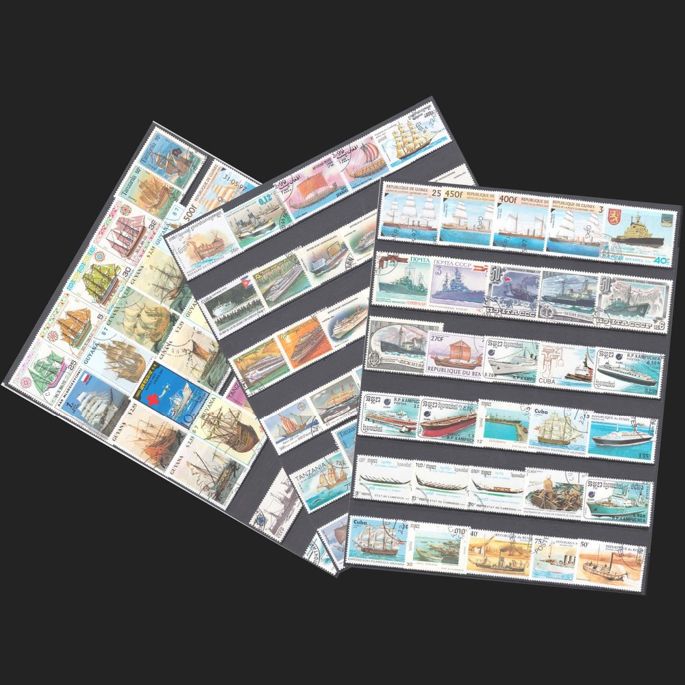 100 foreign thematic ships sailing class cover-pin stamps collection Full 100