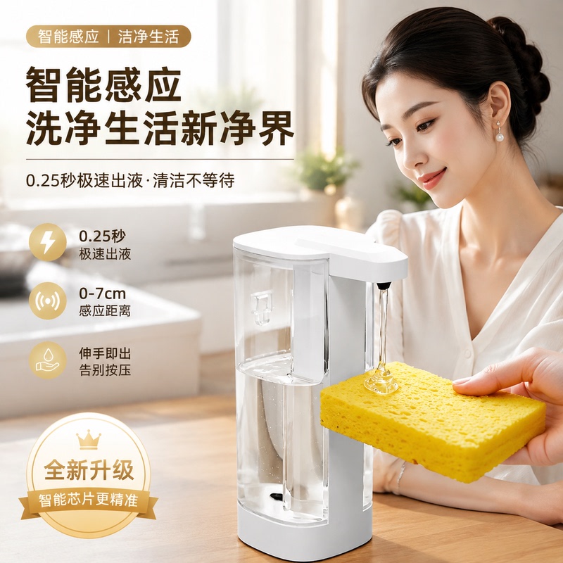 Large-Capacity Kitchen Hand Soap Dispenser, Automatic Sensor Dishwashing Liquid Dispenser, Fast Liquid Dispensing Soap Dispenser, Electric Sensor Dishwashing Liquid Dispenser Large-Capacity Kitchen Hand Soap Dispenser, Automatic Sensor Dishwashing Liquid Dispenser, Fast Liquid Dispensing Soap Dispenser, Electric Sensor Dishwashing Liquid Dispenser