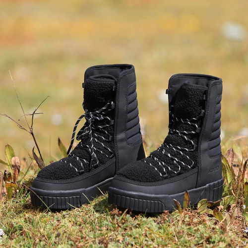 Демисезонные высокие флисовые нескользящие спортивные удерживающие тепло лыжные сапоги для влюбленных