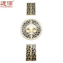  Yuanru copper sculpture New Chinese style cabinet door decoration strip round copper handle Chinese antique copper accessories Brass wardrobe handle