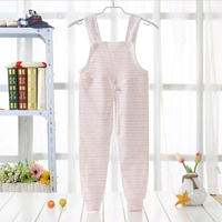 Розовые полосатые однослойные осенние штаны