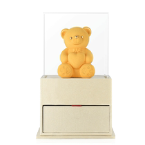 Zhou Taishengs Confession Bear Ornament Rich Rabbit Rose Velvet Sand Gold Crafts Gift Box as a Chinese Valentines Day gift for his girlfriend