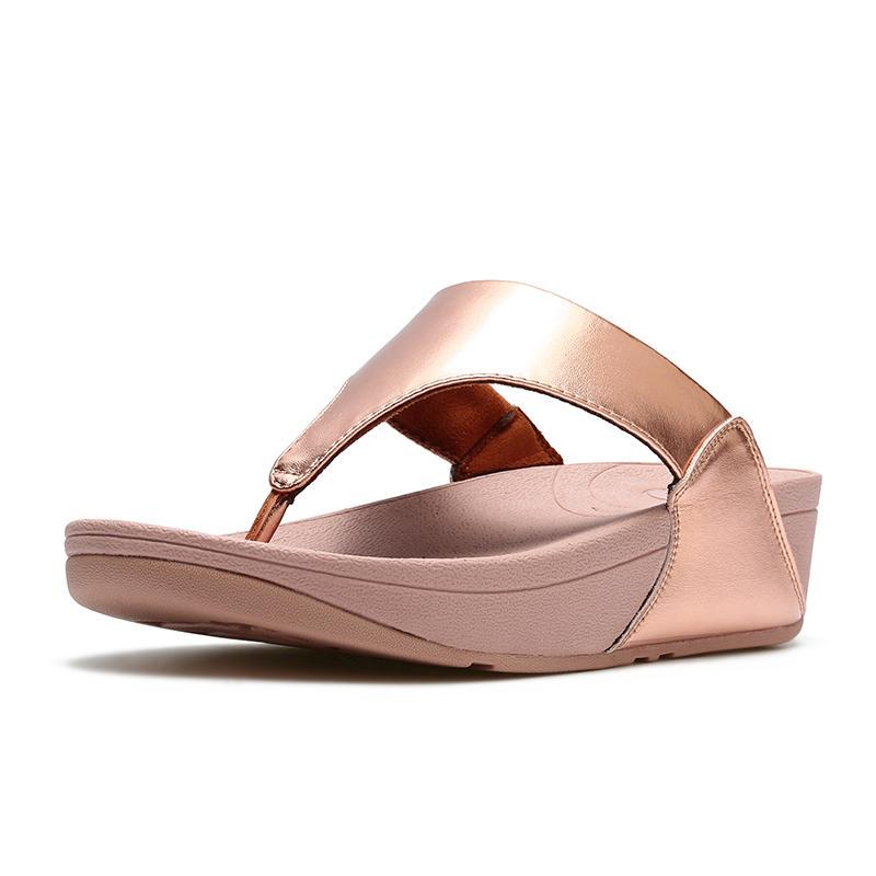 Fitflop Women's Flip-Flops for Outdoor Wear, Summer Thick-Soled Wedge Heels, Trendy Beach Shoes, Fashionable Thong Sandals, Original Model