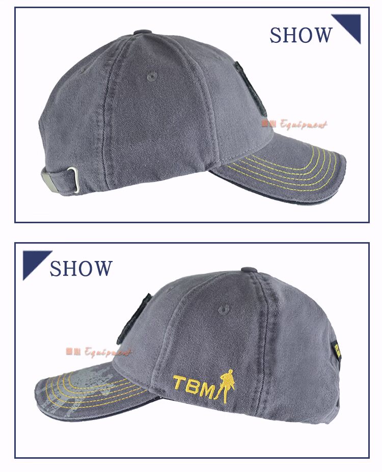 Mũ thể thao TBM Mũ bóng chày Huấn luyện viên chiến thuật Mũ vòm Cap Velcro Mũ xám ngoài trời nón kết nữ cá tính