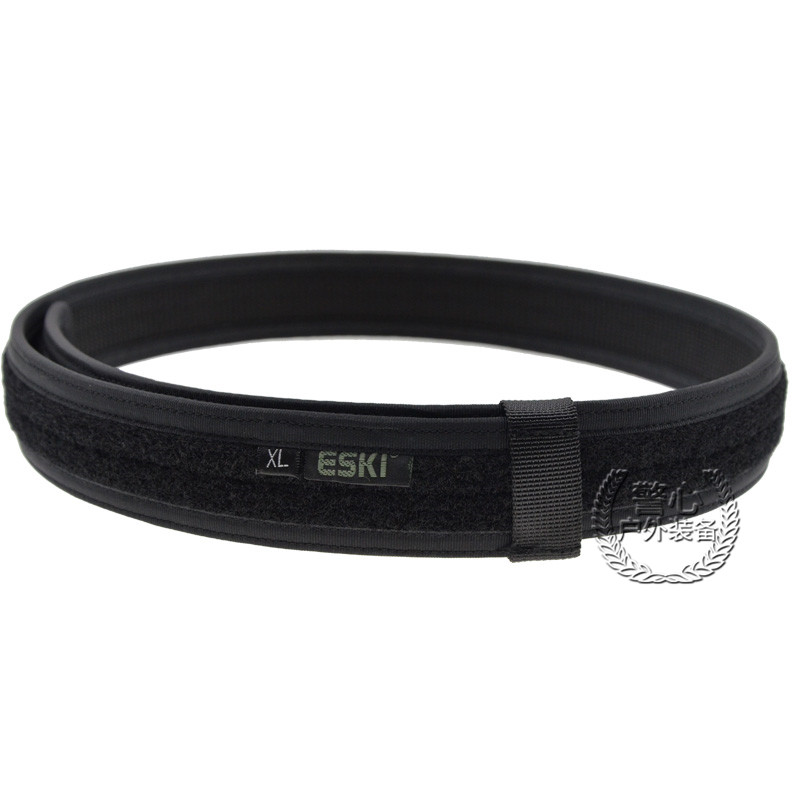 ESKI brand men's tactical wool inside casual belt velcro belt