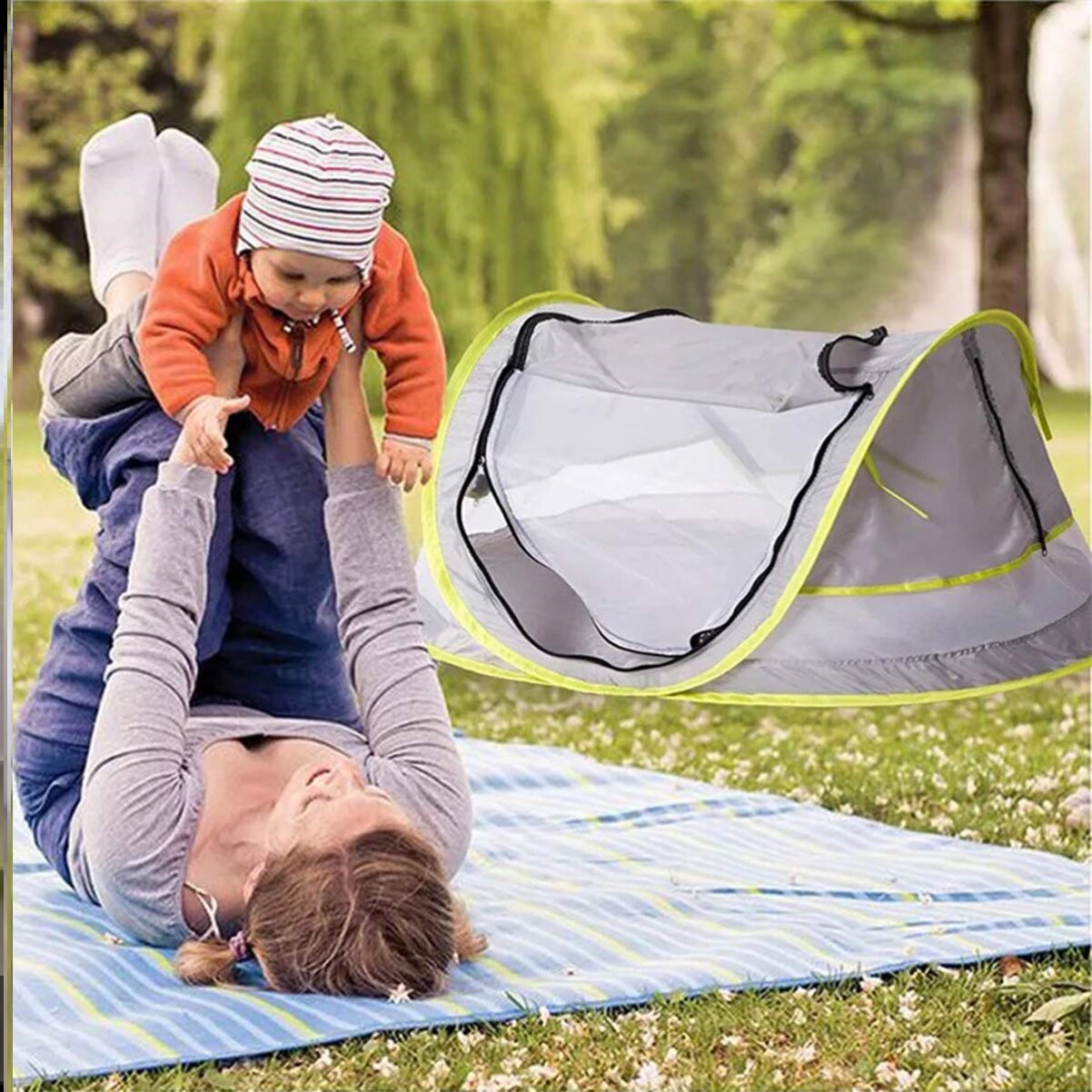 New Home Indoor Baby Boy Boy Sunscreen Baby Beach Mosquito Net Moving Speed Open Tent With Folding Bed-Taobao