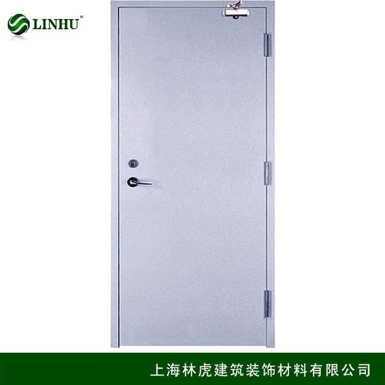 Steel wood fireproof door manufacturer Direct sales nail A C-grade steel with glass bright window fire protection fire engineering door