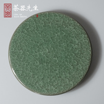 Longquan celadon Kaijie pot bearing hand-made brother kiln ice crack teapot kung fu tea set dry bubble table tea ceremony zero match