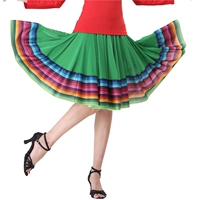 Юбка с зеленым цветом