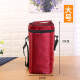 bình đựng cơm giữ nhiệt Lớn Bento Portable Gói ăn trưa Hộp túi vuông với túi gạo Túi cách nhiệt Lá nhôm dày không thấm nước di động - Hộp cơm điện sưởi ấm hộp cơm hâm nóng lock&lock