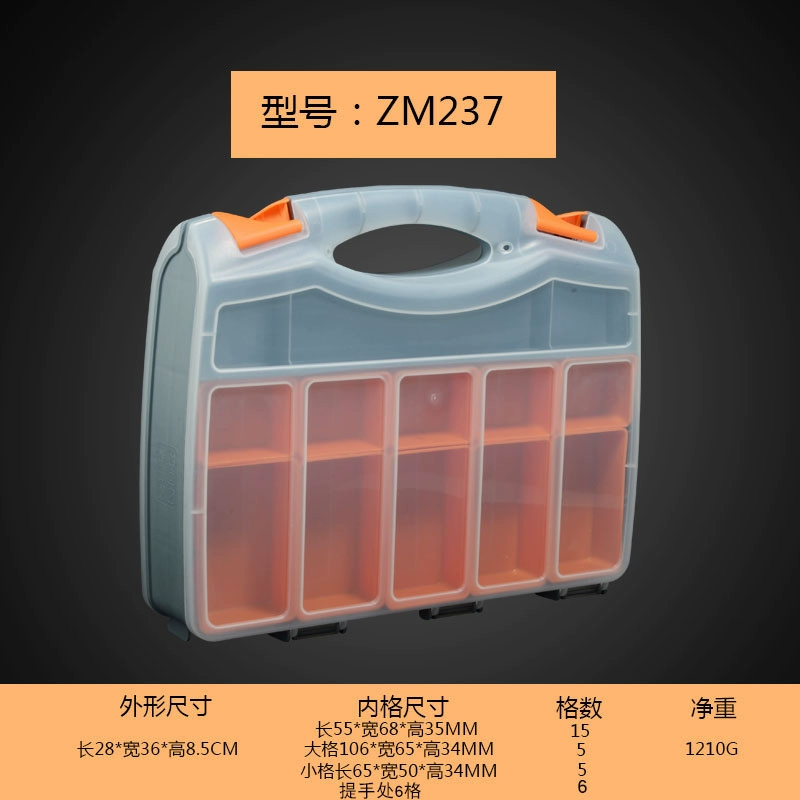Hộp linh kiện bằng nhựa trong suốt Hộp lưu trữ nhiều ngăn có nắp Hộp công cụ phân loại vít nhỏ Hộp linh kiện điện tử có thể tháo rời Phụ kiện máy khoan