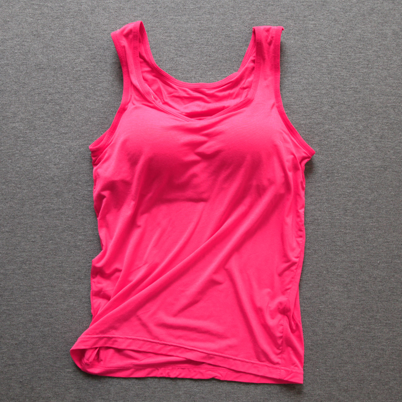 Thắt lưng Nhật Bản một mảnh vest nữ modal thoải mái đồ lót miễn phí áo ngực thể thao dưới có thể được mặc bên ngoài áo nâng ngực