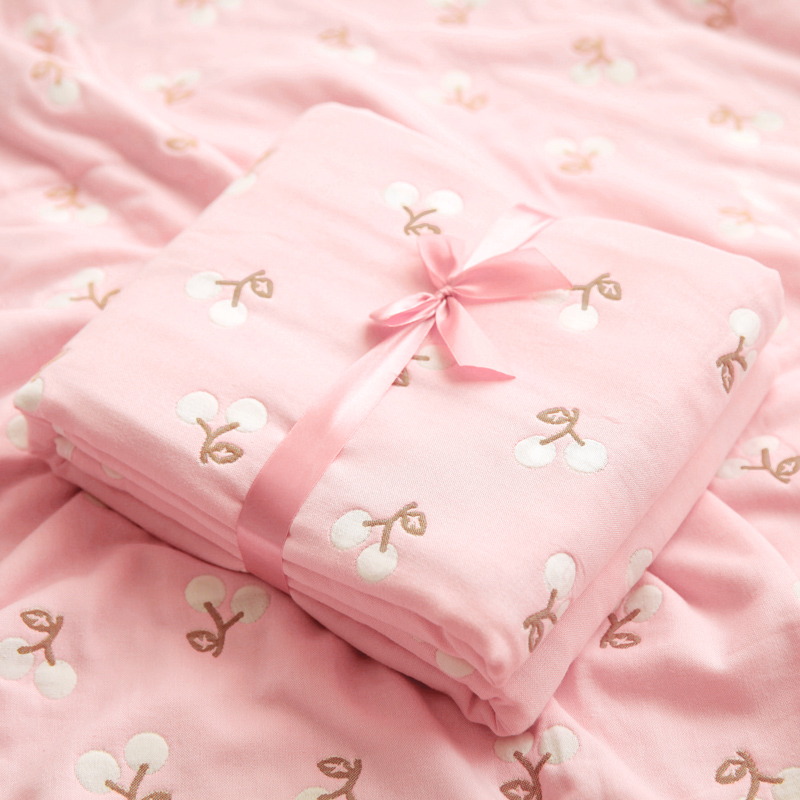 Japanese six-layer baby bath towel pure cotton baby gauze blanket newborn bag children cartoon towel quilt