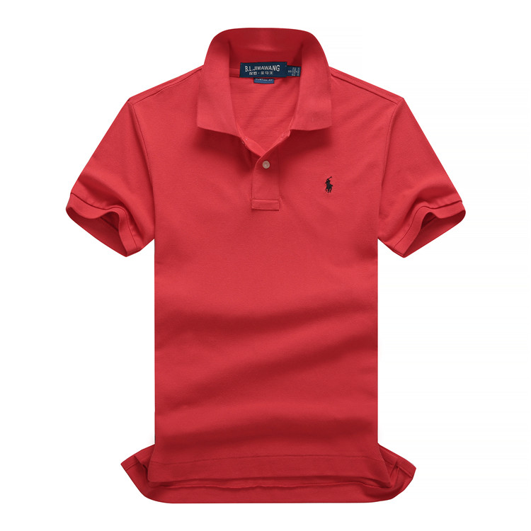 Paul nam Polo shirt ngựa đánh dấu ngắn tay ve áo t-shirt bông lỏng lớn đang thường chất béo business man mặc của nam giới