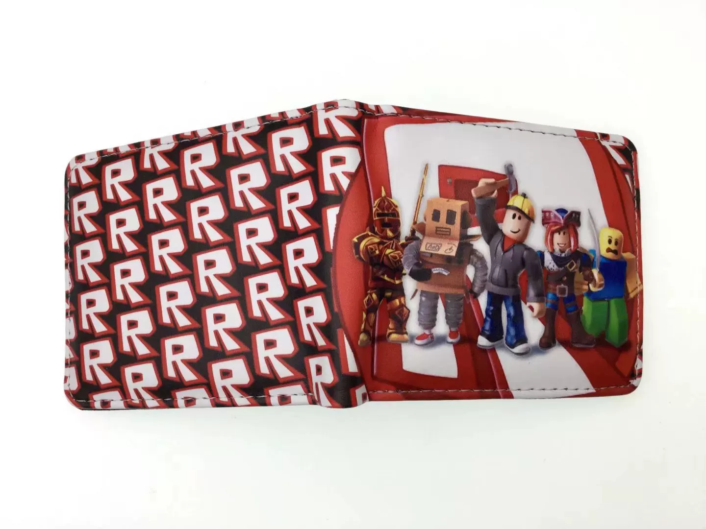 Игровой периферий ROBLOX короткая зажимная клипса, Cartoon виртуальный мир, учащийся мальчик и девочка, PU-кошелёк для монет