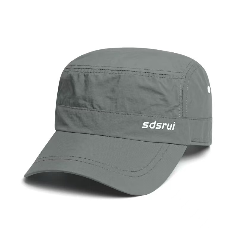 Soft Top Quick-Drying Flat Cap Breathable Sunshade Sun Protection Hiking Running Trendy Fashion Adjustable Men's Baseball Cap