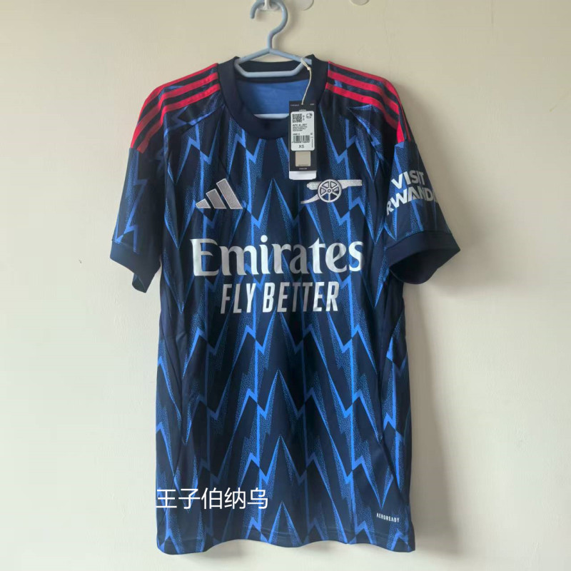 Arsenal's 25-26 Season Away Kit, with Number 41 Rice and Other Names Printed, Ji9511 Arsenal's 25-26 Season Away Kit, with Number 41 Rice and Other Names Printed, Ji9511