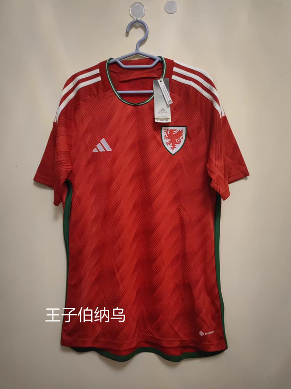 Wales 2022 World Cup Home Jersey, with the Number 11 Gareth Bale Printed on It, Hc4176