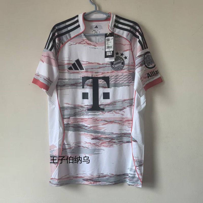 Bayern Munich 25-26 Season Away Jersey, with Number 25 Muller and Other Names Printed, Jj2143