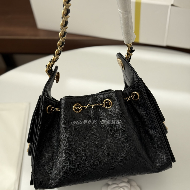 Tong Handmade Workshop 26C Mini 25Bag Black Cowhide Leather with Lychee Pattern. Non-Experts, Please Do Not Disturb!