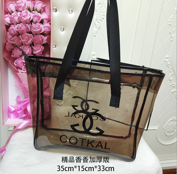 pvc bathing bag waterproof washing bag bath pocket large capacity bathing bag transparent bath handbag handbag female large bag